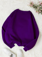 INAWLY Letter & Floral Print Thermal Pullover,Long Sleeve Tops Graduation,Back To School Outfits,Graduation,Teacher Outfits For Women,Back To School  Fall Outfit