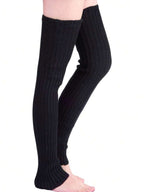 2 Pairs Long Knit Leg Warmers Over Knee Winter Leg Warmers High Footless Knee Leg Warmers For Women And Girls, Cozy