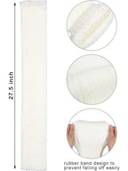2 Pairs Long Knit Leg Warmers Over Knee Winter Leg Warmers High Footless Knee Leg Warmers For Women And Girls, Cozy
