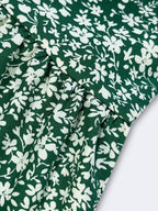 Women's Ditsy Floral Layered Ruffle Elastic Waist Vacation Skirt