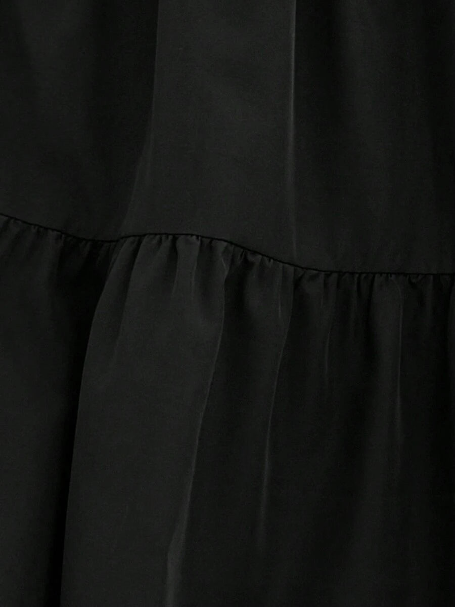 Women's Ditsy Floral Layered Ruffle Elastic Waist Vacation Skirt