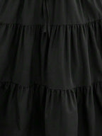 Women's Ditsy Floral Layered Ruffle Elastic Waist Vacation Skirt