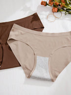 9pcs/Set Women Plain Minimalist Style Triangle Briefs, Casual Everyday Underwear