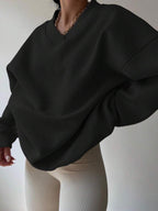 INAWLY Women's Spring And Autumn Loose Fit Casual Pullover With V-Neck And Dropped Shoulders,Ladies Spring/Fall Casual Long Sleeve V Neck Loose Regular Mint Green Drop Shoulder Pullovers Women Hoodies,Long Sleeve Tops Graduation,Back To School Outfits,Graduation,Teacher Outfits For Women,Back To School