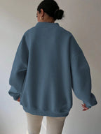 INAWLY Women's Spring And Autumn Loose Fit Casual Pullover With V-Neck And Dropped Shoulders,Ladies Spring/Fall Casual Long Sleeve V Neck Loose Regular Mint Green Drop Shoulder Pullovers Women Hoodies,Long Sleeve Tops Graduation,Back To School Outfits,Graduation,Teacher Outfits For Women,Back To School