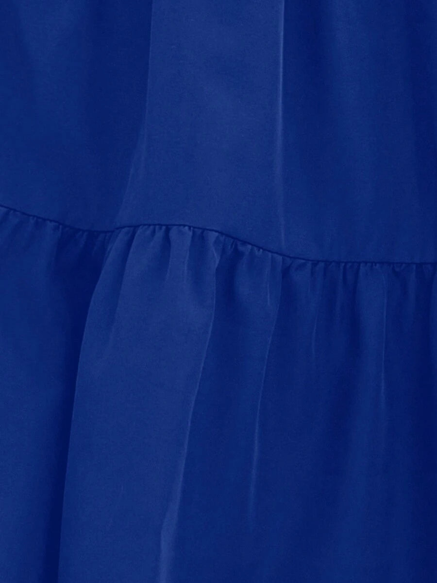 Women's Ditsy Floral Layered Ruffle Elastic Waist Vacation Skirt