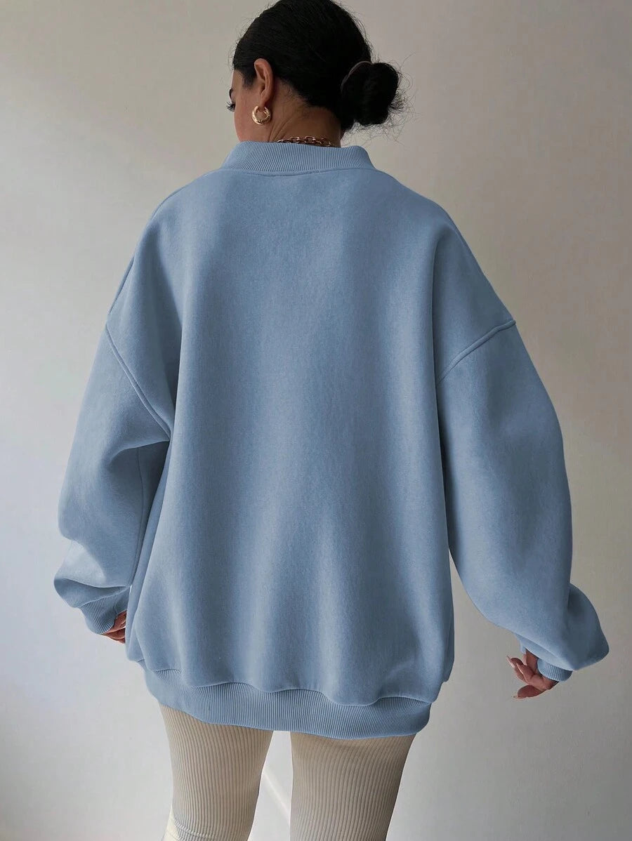 INAWLY Women's Spring And Autumn Loose Fit Casual Pullover With V-Neck And Dropped Shoulders,Ladies Spring/Fall Casual Long Sleeve V Neck Loose Regular Mint Green Drop Shoulder Pullovers Women Hoodies,Long Sleeve Tops Graduation,Back To School Outfits,Graduation,Teacher Outfits For Women,Back To School