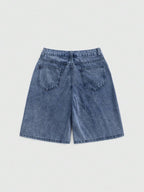 ROMWE Grunge Punk Women Star Low Waist Denim Shorts, School