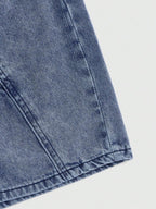 ROMWE Grunge Punk Women Star Low Waist Denim Shorts, School