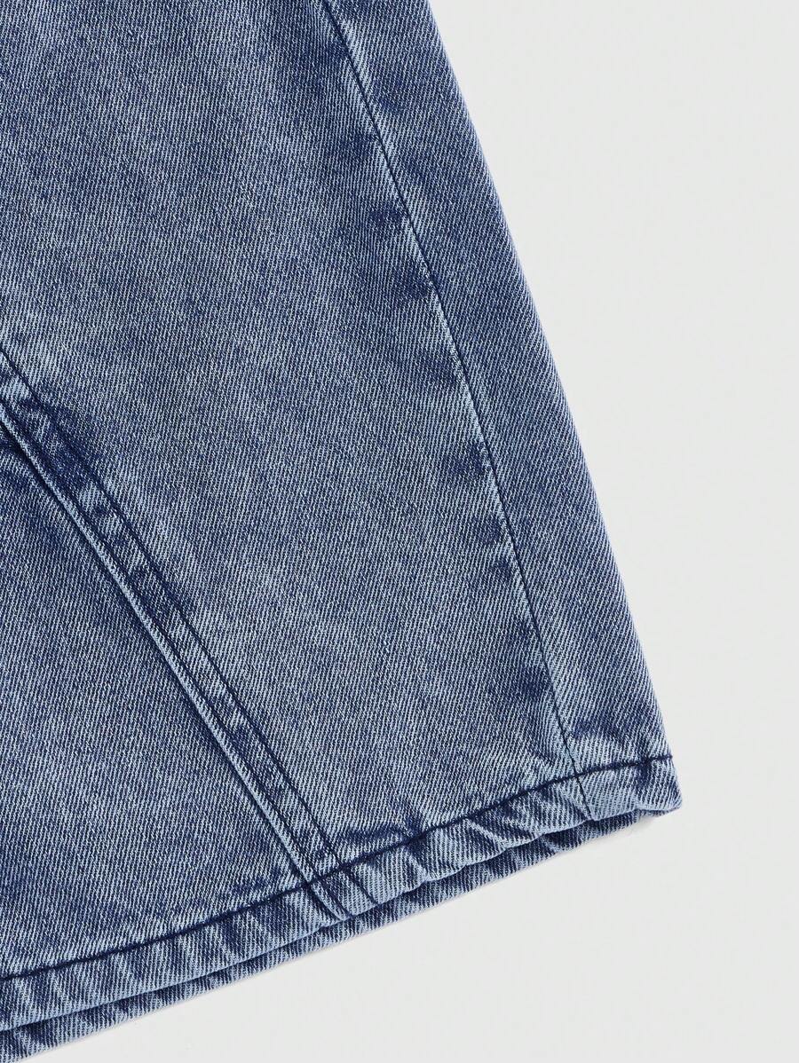 ROMWE Grunge Punk Women Star Low Waist Denim Shorts, School