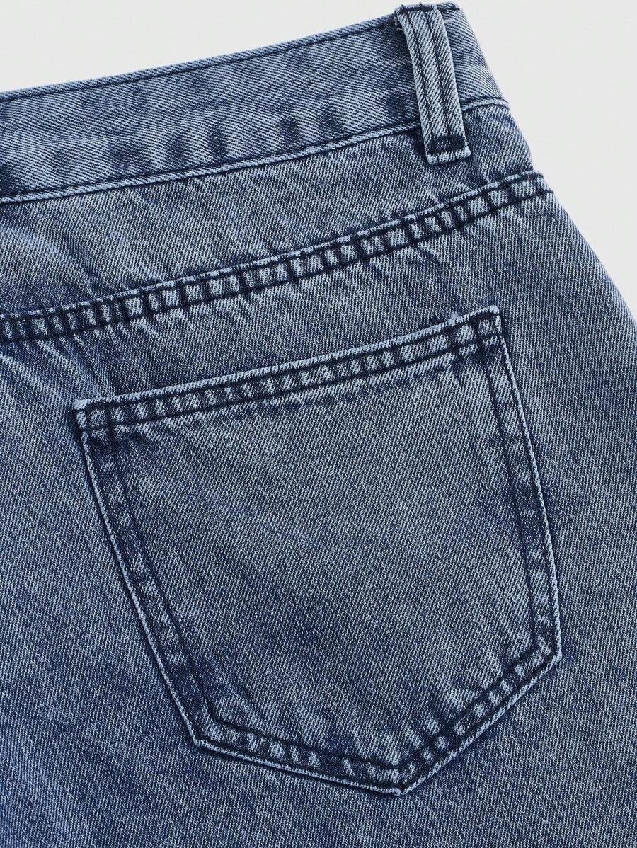 ROMWE Grunge Punk Women Star Low Waist Denim Shorts, School