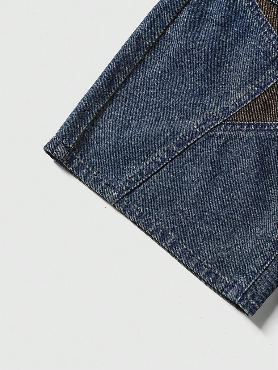 ROMWE Grunge Punk Women Star Low Waist Denim Shorts, School