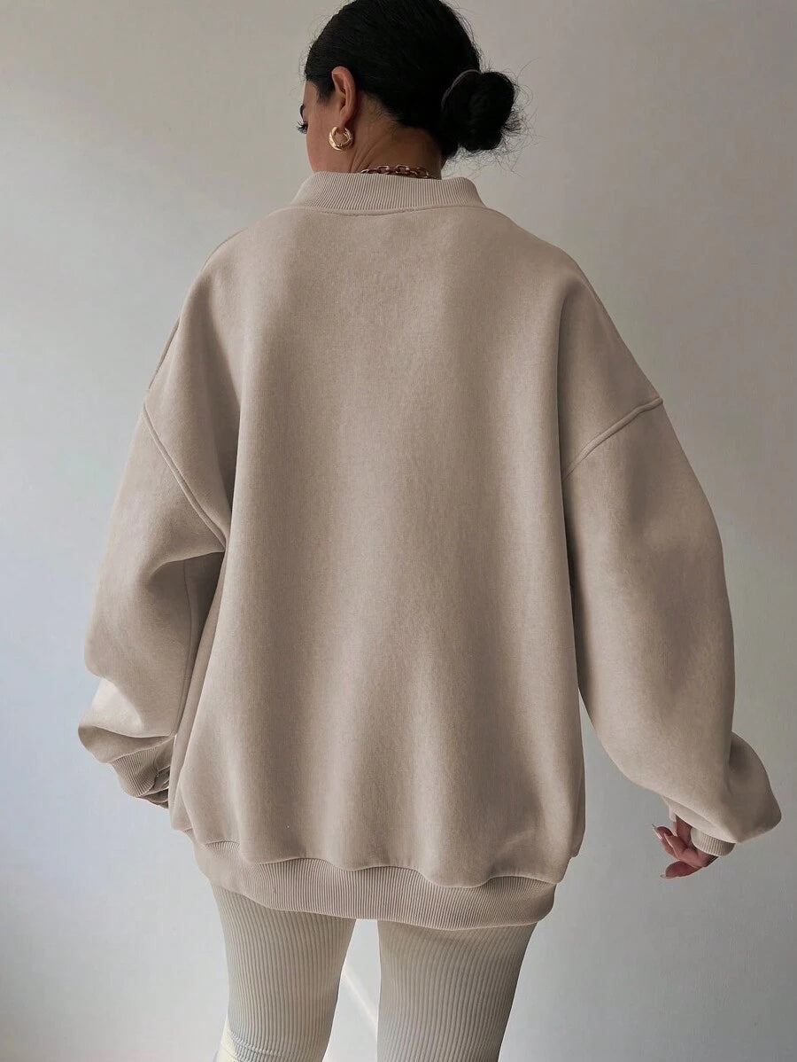 INAWLY Women's Spring And Autumn Loose Fit Casual Pullover With V-Neck And Dropped Shoulders,Ladies Spring/Fall Casual Long Sleeve V Neck Loose Regular Mint Green Drop Shoulder Pullovers Women Hoodies,Long Sleeve Tops Graduation,Back To School Outfits,Graduation,Teacher Outfits For Women,Back To School
