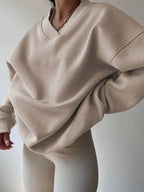 INAWLY Women's Spring And Autumn Loose Fit Casual Pullover With V-Neck And Dropped Shoulders,Ladies Spring/Fall Casual Long Sleeve V Neck Loose Regular Mint Green Drop Shoulder Pullovers Women Hoodies,Long Sleeve Tops Graduation,Back To School Outfits,Graduation,Teacher Outfits For Women,Back To School