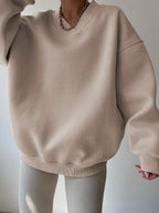 INAWLY Women's Spring And Autumn Loose Fit Casual Pullover With V-Neck And Dropped Shoulders,Ladies Spring/Fall Casual Long Sleeve V Neck Loose Regular Mint Green Drop Shoulder Pullovers Women Hoodies,Long Sleeve Tops Graduation,Back To School Outfits,Graduation,Teacher Outfits For Women,Back To School