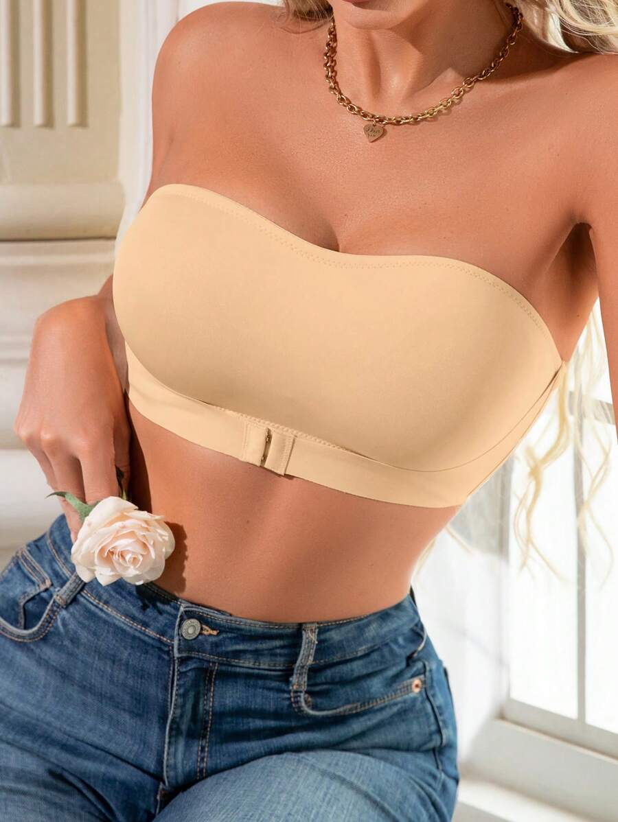 Snug Zone Women Front Closure Single Layer Wireless Bra (1pc)