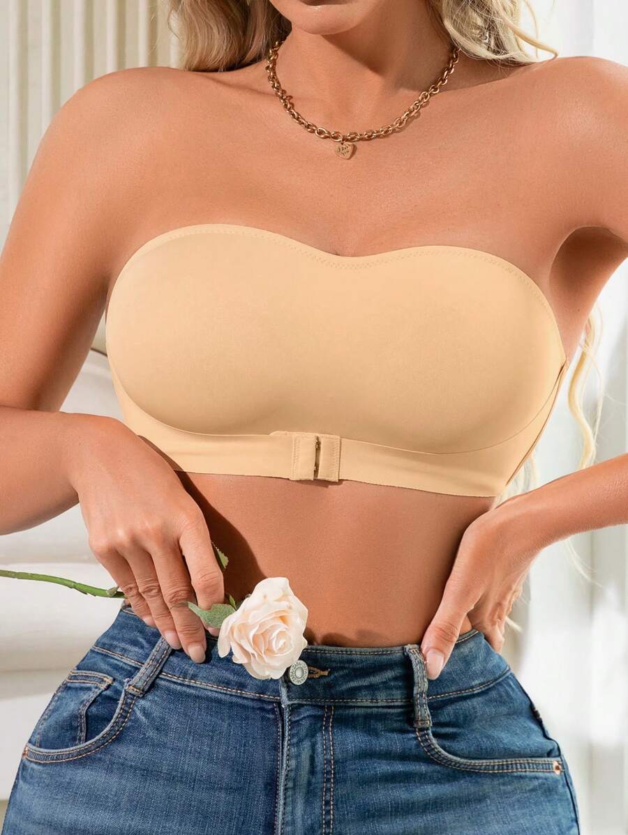Snug Zone Women Front Closure Single Layer Wireless Bra (1pc)