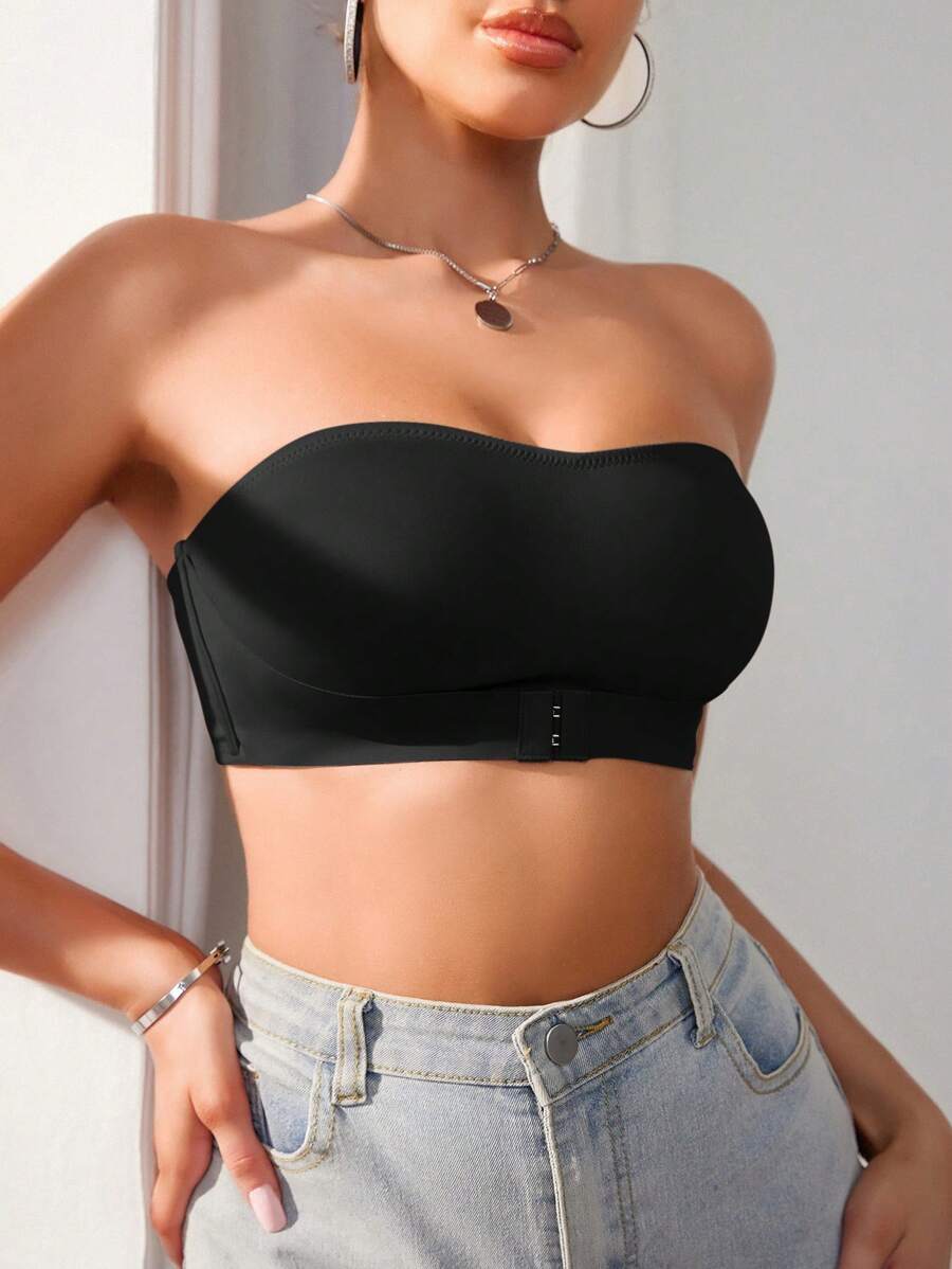 Snug Zone Women Front Closure Single Layer Wireless Bra (1pc)