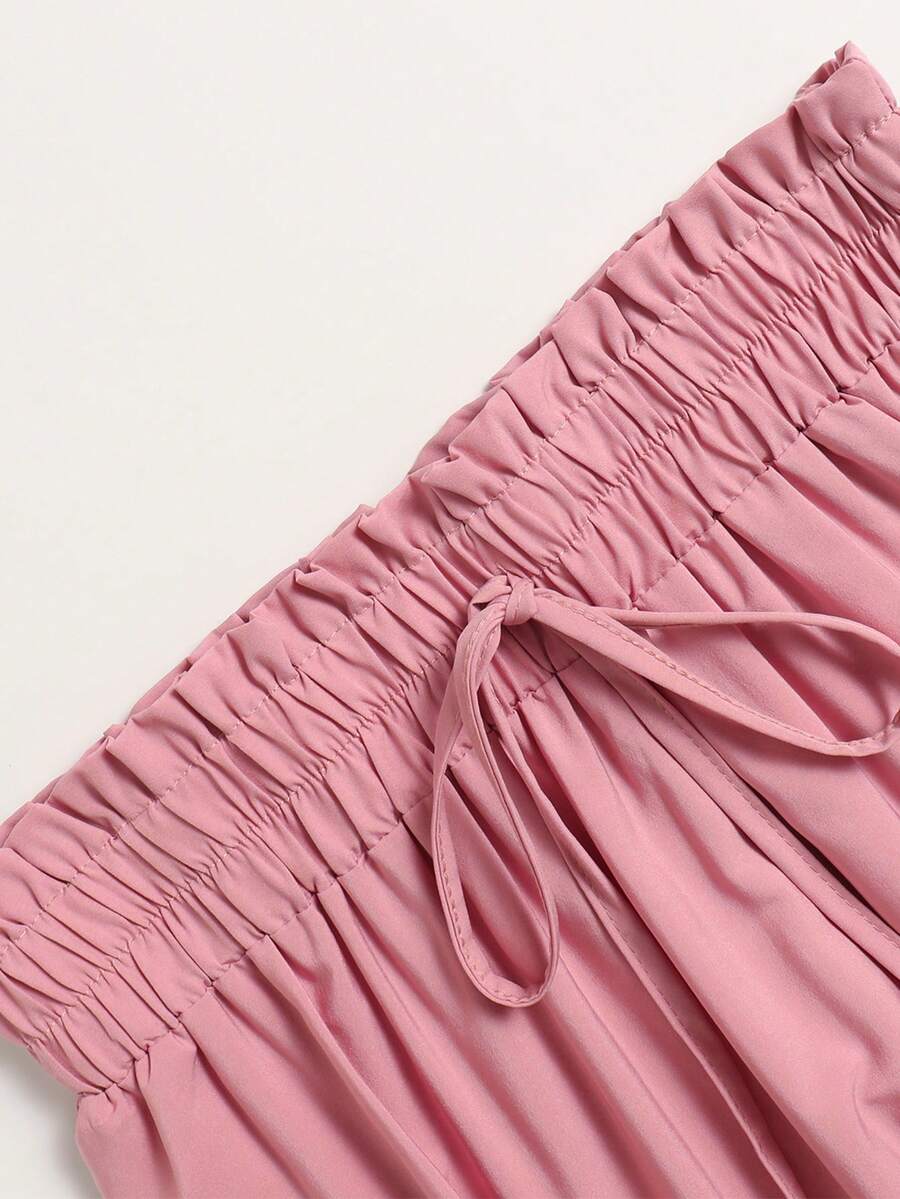 Women's Ditsy Floral Layered Ruffle Elastic Waist Vacation Skirt