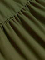 Women's Ditsy Floral Layered Ruffle Elastic Waist Vacation Skirt