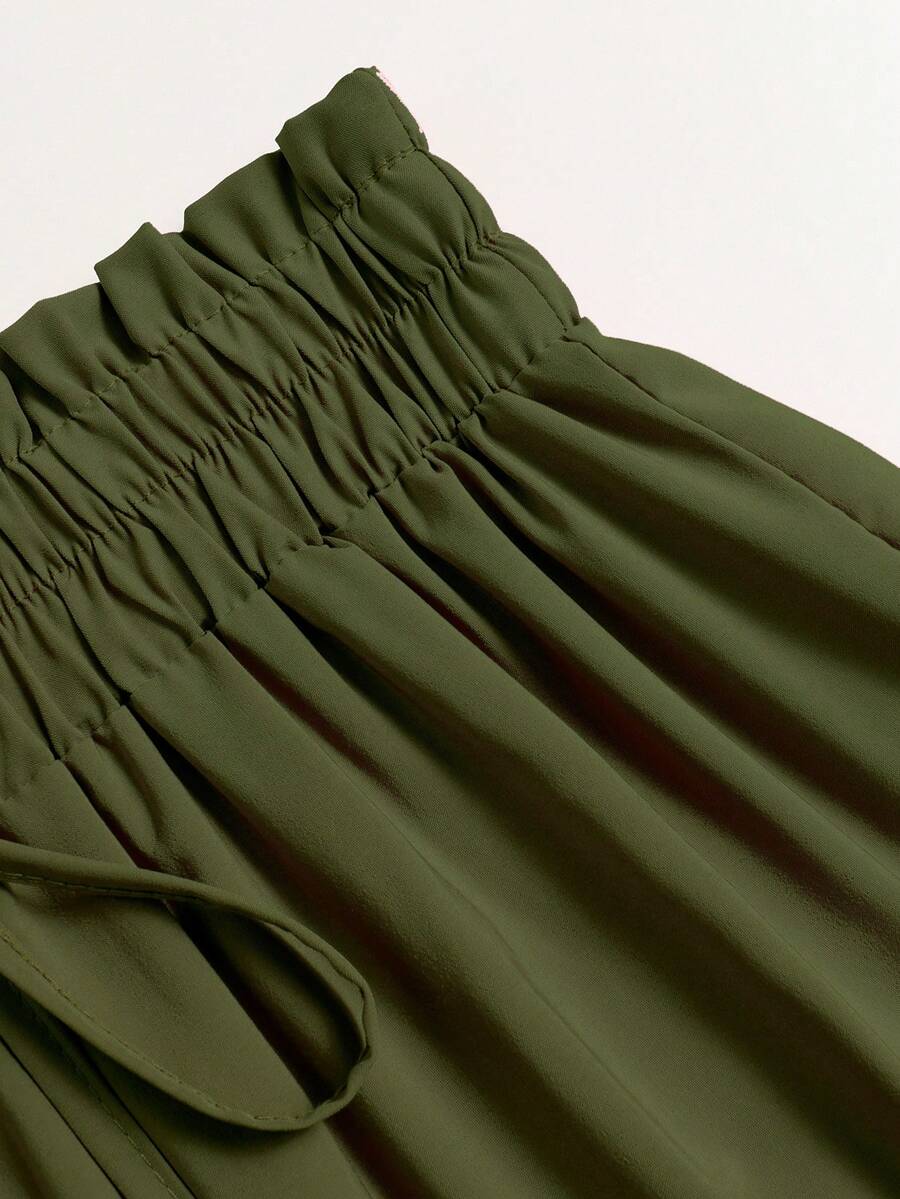 Women's Ditsy Floral Layered Ruffle Elastic Waist Vacation Skirt