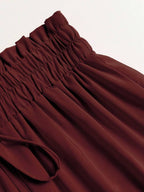 Women's Ditsy Floral Layered Ruffle Elastic Waist Vacation Skirt