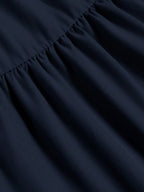 Women's Ditsy Floral Layered Ruffle Elastic Waist Vacation Skirt