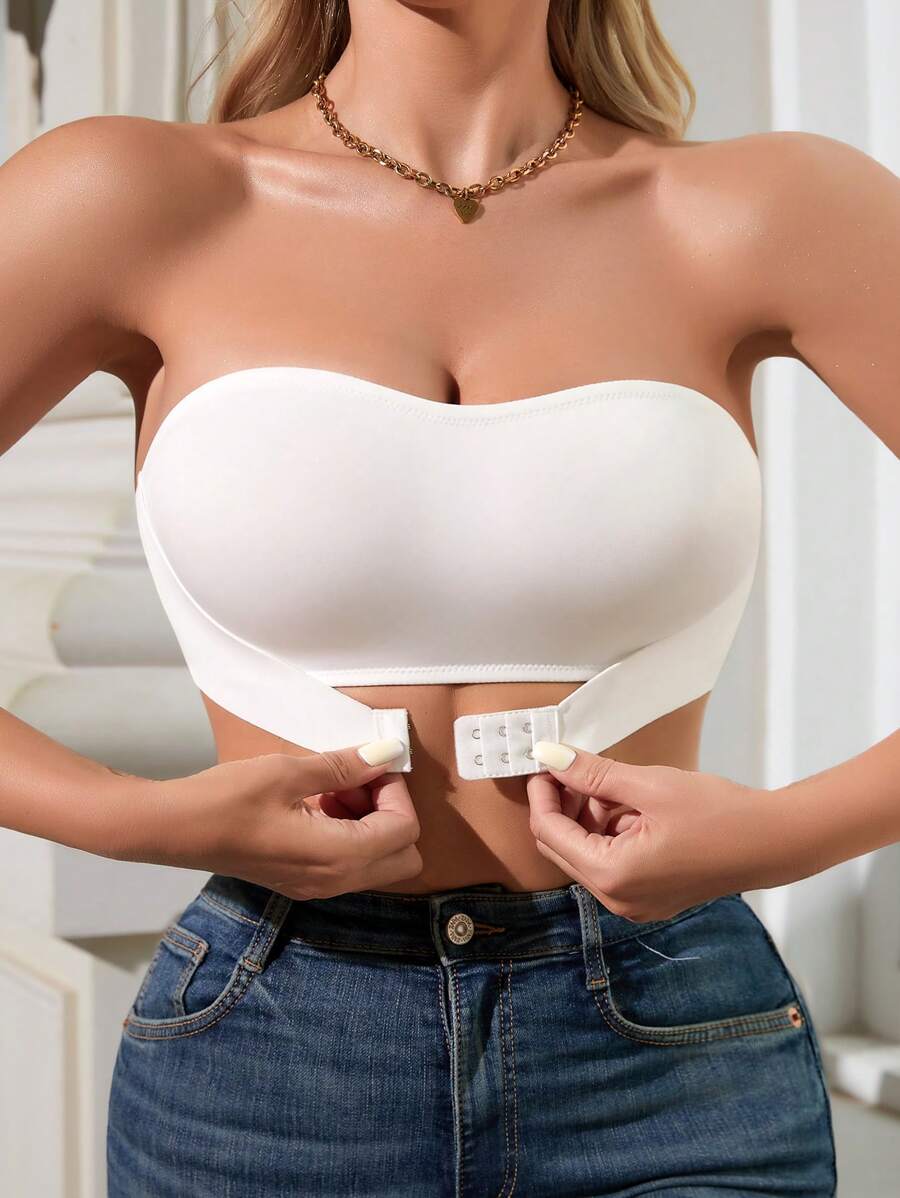 Snug Zone Women Front Closure Single Layer Wireless Bra (1pc)