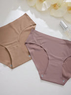 9pcs/Set Women Plain Minimalist Style Triangle Briefs, Casual Everyday Underwear