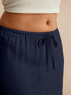 Poéselle Women's Skirt, Floor Length Maxi Skirt, Tie At Waist, Cute Skirt, Low Waist Skirt