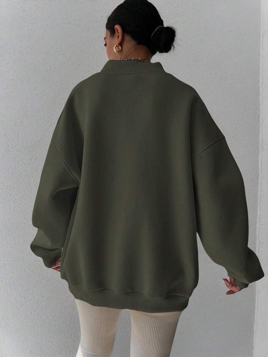 INAWLY Women's Spring And Autumn Loose Fit Casual Pullover With V-Neck And Dropped Shoulders,Ladies Spring/Fall Casual Long Sleeve V Neck Loose Regular Mint Green Drop Shoulder Pullovers Women Hoodies,Long Sleeve Tops Graduation,Back To School Outfits,Graduation,Teacher Outfits For Women,Back To School