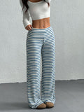 CovetEZ Women's Striped Straight Leg Loose Casual Versatile Pants Women Wide Leg Pants