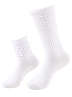 1/3/6 Pairs Women's Fall Autumn Winter Slouch Knit Socks Slouchy Socks Women Scrunch Socks Women Scrunchie Socks Women Crew Socks Delamerican (Apricot, Light Yellow, Khaki, Brown) Compression Socks Comfortable, Warm & Breathable, Fashionable Perfect Gifts For Hiking, Back To School, Halloween & Christmas Xmas, Cozy
