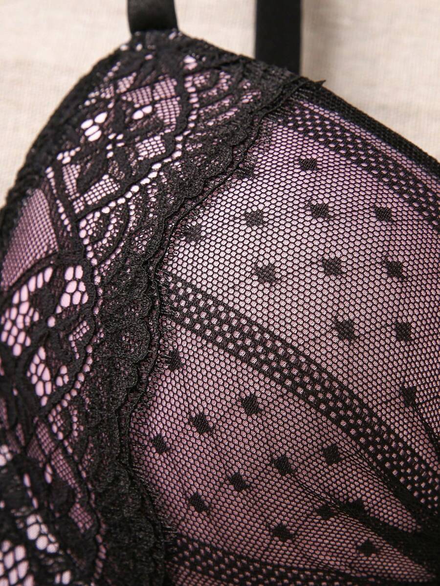 1pc Sexy Lace Minimalist Lift-Up Small Bust Underwire Bra For Women Lingerie