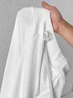 SHEIN PETITE Comfortable And Casual Plain Knitted Low-Rise Wide-Leg Women's Sweatpants Baggy