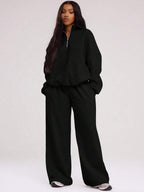 MUSERA Quarter Zip Oversized Sweatshirt Casual, Airport Graduation, Back To School, Teacher, Winter Carnival Vacation