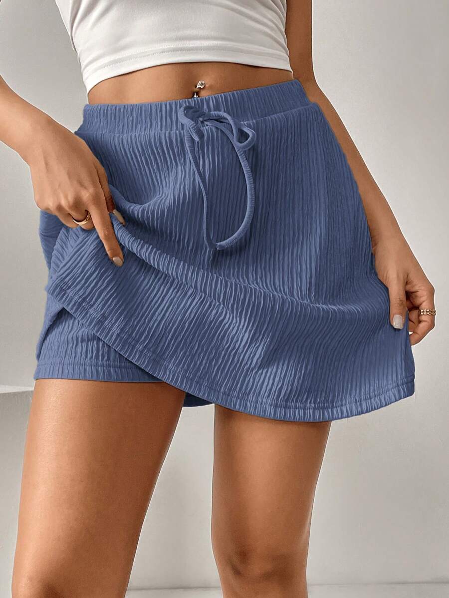 SHEIN Essnce Casual Versatile Women Shorts With Leggings