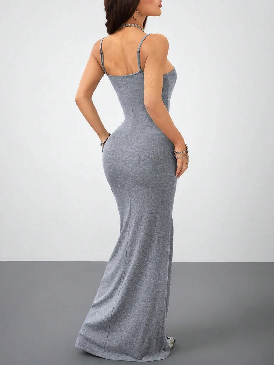 Coolane Women's Spring And Summer For Festival Coquette Daily Wear Going Out Date Night Stretchy Long Dress, Built-In Bra