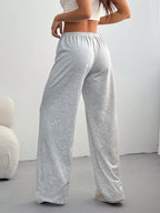 CovetEZ Women's Casual Loose Solid Color Drawstring Waist Sweatpants Wide Leg Sweatpants Graduation,Back To School Outfits,Graduation,Teacher Outfits For Women,Back To School