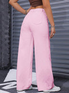 SHEIN ICON Casual Relaxed-Fit High-Waist Straight Leg Denim Jeans