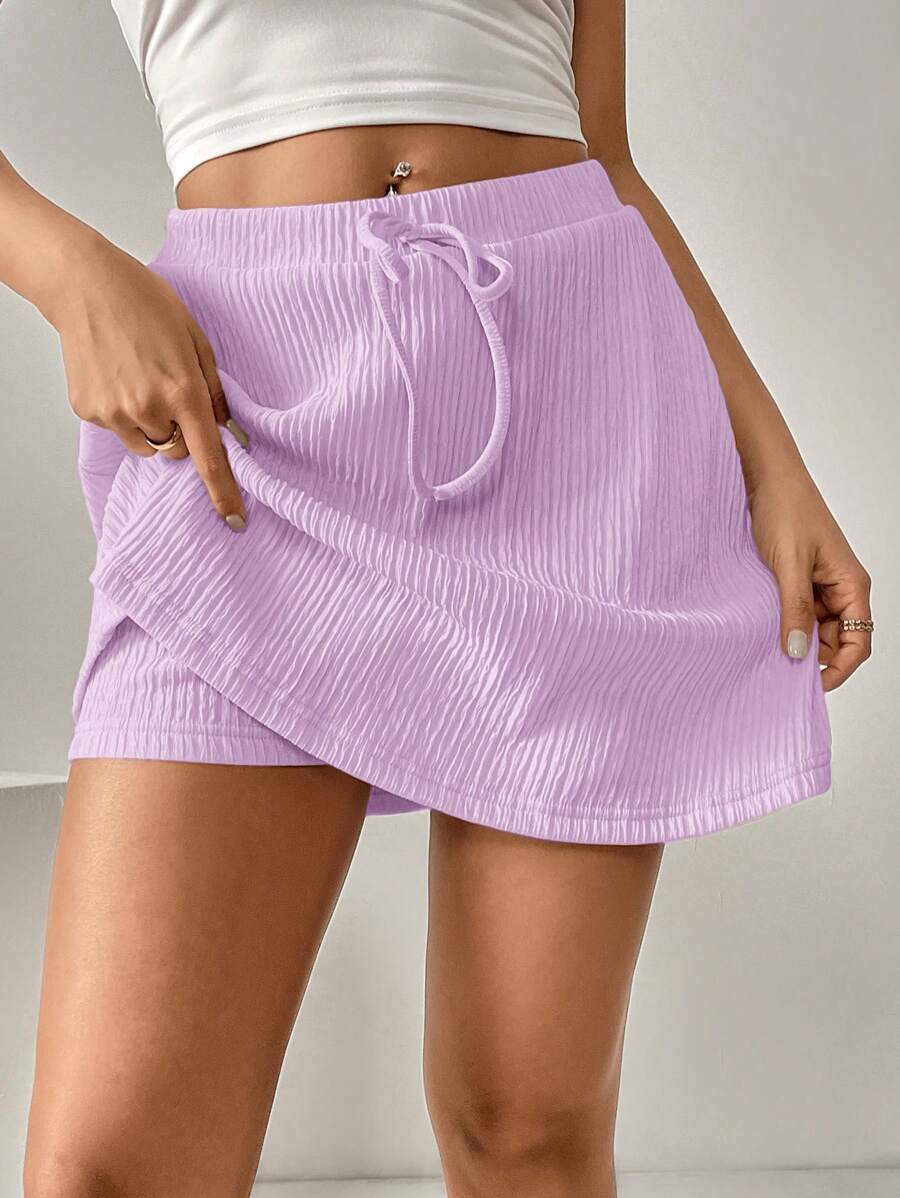 SHEIN Essnce Casual Versatile Women Shorts With Leggings