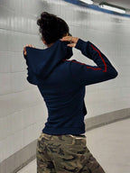 StreetHx Retro American Style Fitted Zip Up Hoodie Jacket For Women,Graduation,Teacher,Back To School Pullover Fall