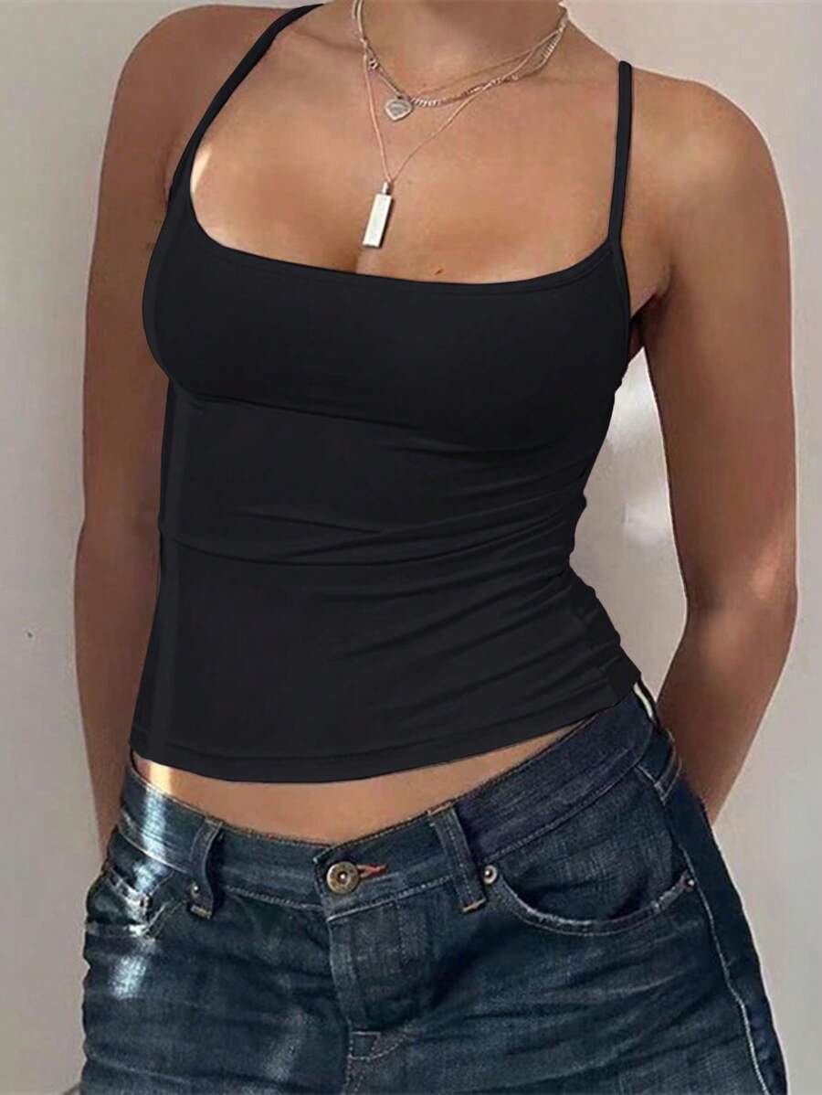 Zyxie Women's Casual Versatile Solid Color Slim Fit Camisole