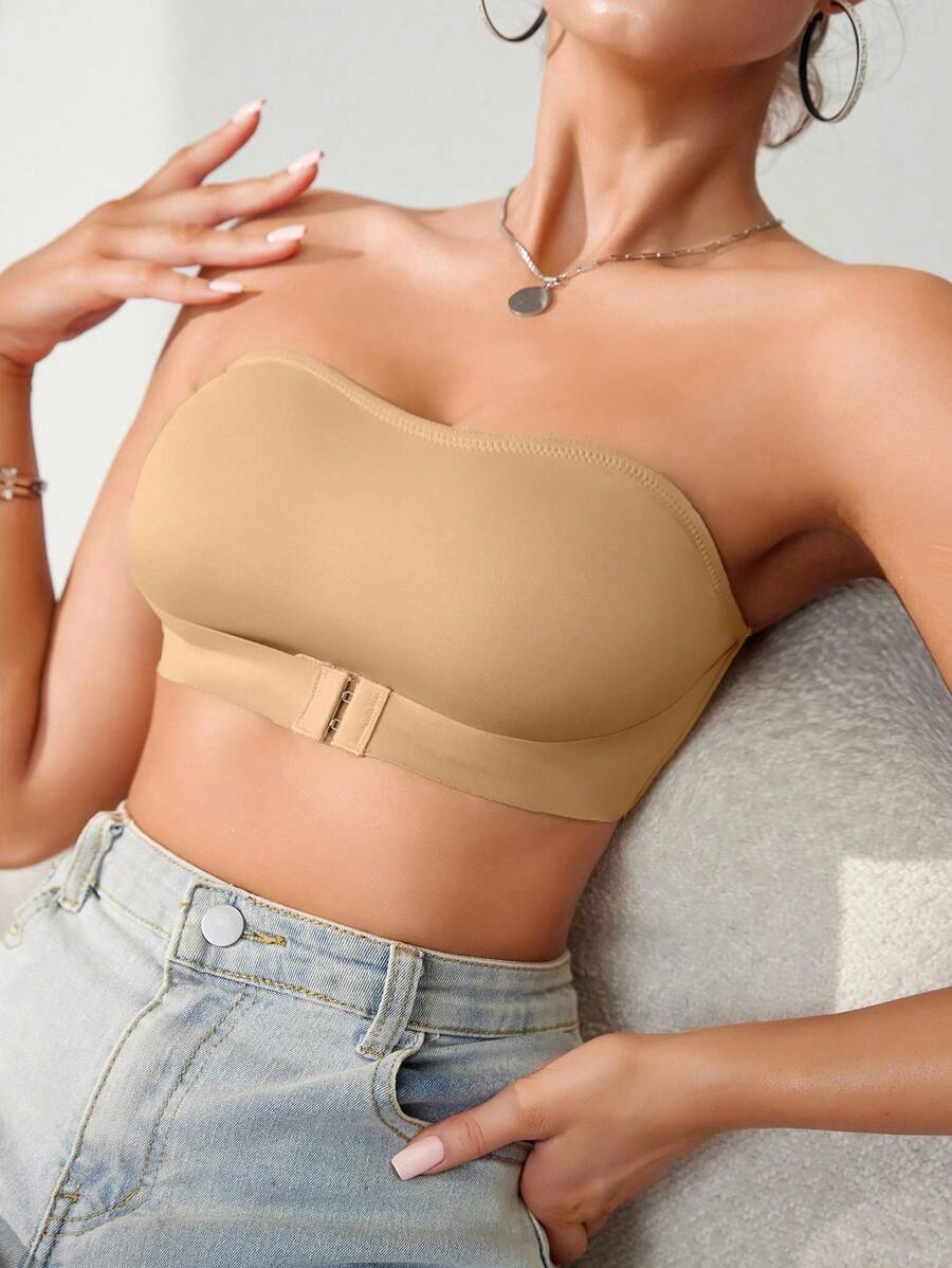 Snug Zone Women Front Closure Single Layer Wireless Bra (1pc)