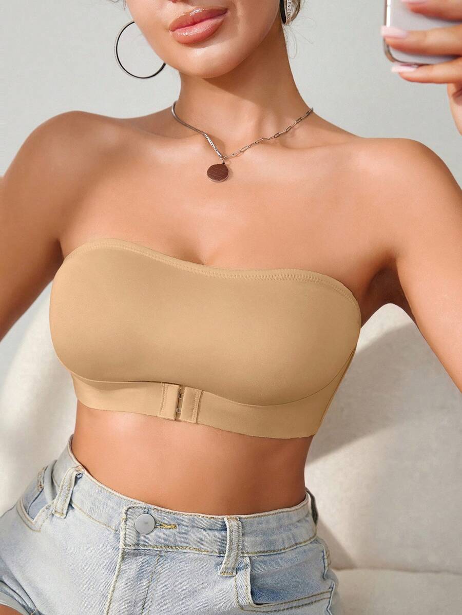 Snug Zone Women Front Closure Single Layer Wireless Bra (1pc)