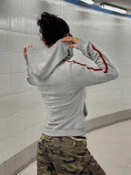 StreetHx Retro American Style Fitted Zip Up Hoodie Jacket For Women,Graduation,Teacher,Back To School Pullover Fall