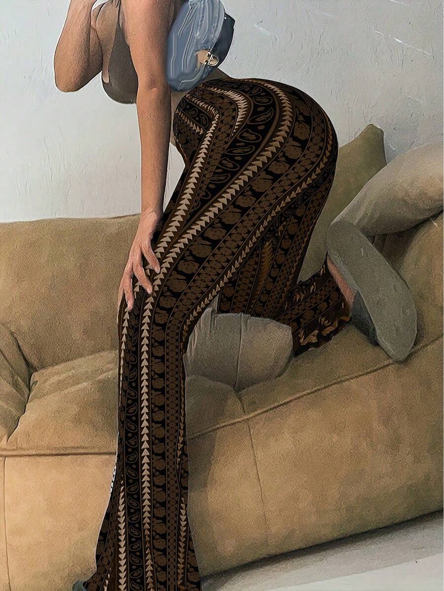 Women's Sexy Geometric Printed Casual Leggings