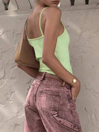 Zyxie Women's Casual Versatile Solid Color Slim Fit Camisole