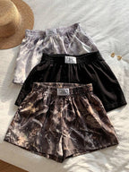 Comfortcana 3pcs Comfortable Women's Short Length Casual Shorts In Woven Fabric For Everyday Looks Shorts Pack Camo Print Shorts