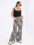SHEIN ICON Casual Relaxed-Fit High-Waist Straight Leg Denim Jeans